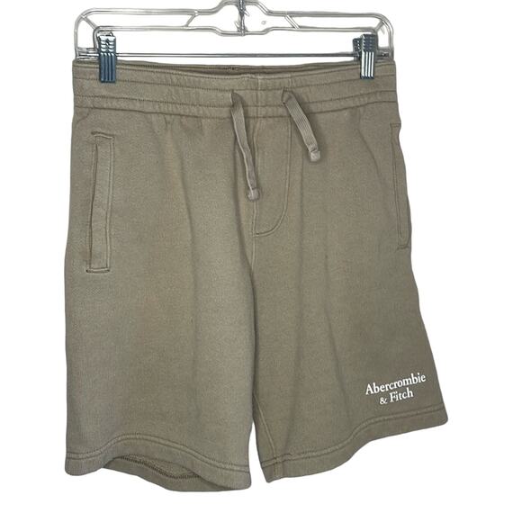 Abercrombie & Fitch Soft A&F Fleece Tan Neutral Pull On Shorts Women Size XS - Picture 1 of 6